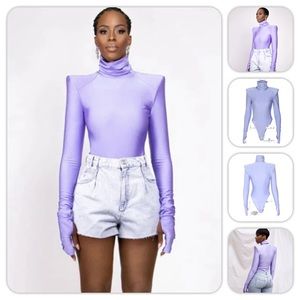 BRAND NEW/ Lavender Satin finish Bodysuit